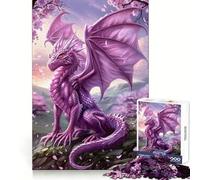 Rompecabezas místicos del dragón de la Suerte para Adolescentes, 1000 Piezas, fortalece la Memoria, Alivia la tensión, Borde Liso, Sorpresa navideña (50x75cm)