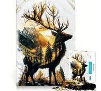 Rompecabezas Monarca Verde del Bosque Dorado 1000 Piezas Recall Fun Play,Piezas sin Rebabas,Corte Limpio,portátil,Ideal para Viajes (50x75cm)