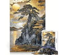 Rompecabezas Monasterio en la Cima de la montaña de 1000 Piezas para Adultos y Adolescentes Rompecabezas Mental Arte para armar sin estrés Regalo Original (38x26cm)