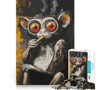 Rompecabezas Mono Fumador para Adultos, 1000 Piezas, Mejora la Memoria, Divertido, para armar, Arte Coleccionable (50x75cm)
