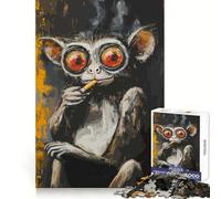 Rompecabezas Mono Fumador para Adultos, 1000 Piezas, Mejora la Memoria, Divertido, para armar, Arte Coleccionable (50x75cm)