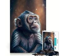 Rompecabezas Mono Mayor Disfruta de la Nieve para Adultos, 1000 Piezas, Juguete de lógica Fina, Informal, Relajante, con Bordes limpios, Pieza de Arte Fina (38x52cm)