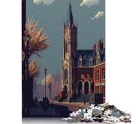 Rompecabezas Mons Pixel Art, desafío difícil, 100% cartón Reciclado, Ideal para Mujeres y Hombres, Regalo para el Día de la Madre, 1000 Piezas (26 x 38 cm)