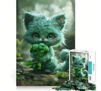Rompecabezas Monstruo de Brócoli sin Esponjosidad 1000 Juego de Impulso Mental Cierre Firme Sin Piezas Sueltas Desafío Mental Interactivo para el Hogar (50x75cm)