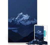 Rompecabezas Montaña bajo la luz de la Luna para Adolescentes, 1000 Piezas, Juguete para ejercitar la Mente, antiestrés, Corte Premium, Regalo increíble (50x75cm)