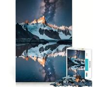 Rompecabezas Montaña bajo la Vía Láctea de 1000 Piezas para Adolescentes Juguete Intelectual para Fortalecer Lazos afectivos Corte de Calidad Regalo Memorable (50x75cm)