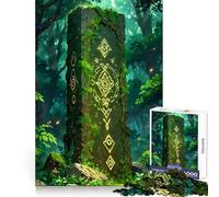 Rompecabezas Monumento a un Antiguo Bosque de 1000 Piezas para Adultos Estimula la Memoria cognitiva Un Escape Tranquilo Corte preciso Regalo de Temporada (38x52cm)