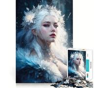 Rompecabezas Mujer con Cabello Platino,1000 Piezas,Juego Que estimula el Cerebro,Ajuste Espacios,Entretenimiento Acogedor para Interiores para Todos (38x52cm)