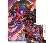 Rompecabezas Mujer Demonio Cibernético 1000 Piezas Pensar Entrenamiento Tranquilo Recreación Bordes Definidos Regalo Conmovedor (38x52cm)