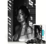 Rompecabezas Mujer en la Penumbra para Adolescentes 1000 Piezas Juego para estimular la Mente Piezas sin Rebabas y de Corte Limpio Fácil de Aprender Diversión en Familia (50x75cm)