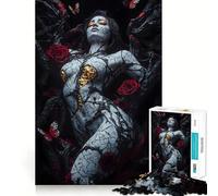 Rompecabezas Mujer Entre Viñas y Rosas para Adultos 1000 Piezas Mejora la Concentración Diversión Tamaño Uniforme Piezas Precisas Actividad para Compartir con Seres Queridos (38x52cm)