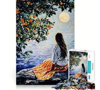 Rompecabezas Mujer Junto al Lago,1000 Piezas,Juego de ingenio,Piezas de Ajuste, Actividad Divertida para Toda la Familia (50x75cm)