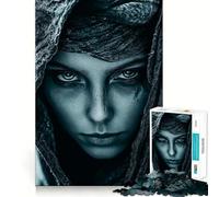 Rompecabezas Mujer misteriosa con Capucha para Adultos, 1000 Piezas, Juguete para ejercitar la Mente, diversión en Interiores, Corte de precisión, Regalo navideño (50x75cm)
