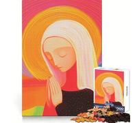 Rompecabezas Mujer orando en la luz, 1000 Piezas para Adolescentes Claridad Mental, Paz, diversión, Cierre Perfecto, Regalo de Temporada (38x26cm)