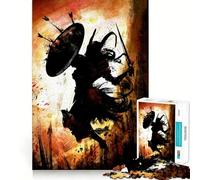 Rompecabezas Mujer Vikinga Berserker de 1000 Piezas para Adolescentes Entrenamiento de Memoria Diversión,conexión Limpia y sin interrupciones Actividad grupal Relajante para Interiores (38x26cm)