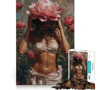 Rompecabezas Mulatto Girls de 1000 Piezas para Adolescentes, Rompecabezas Mental, Alivio de la tensión, Arte de ensamblaje, Regalo Premium (50x75cm)