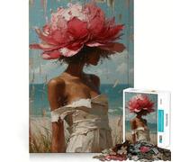 Rompecabezas Mulatto Girls de 1000 Piezas para Adultos y Adolescentes Juguete de lógica para Relajarse Corte de precisión Regalo Ideal (38x52cm)