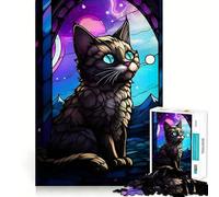 Rompecabezas Munchkin Cat The Wild de 1000 Piezas para Adultos Juguete de lógica Clara, Divertido y Relajante Corte Perfecto Regalo Elegante (50x75cm)