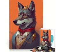 Rompecabezas Mundo Encantado del Lobo para Adultos 1000 Piezas Mejora la Concentración Diversión Tamaño Uniforme Piezas Precisas Actividad para Compartir con Seres Queridos (50x75cm)