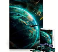 Rompecabezas Mundo Verde Extraño para Adolescentes 1000 Piezas Juguete de Lógica Fina Pasatiempo Tranquilo Pieza de Colección de Arte de Borde Limpio 38x52cm