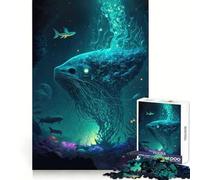 Rompecabezas Mundos Místicos Océano para Adultos 1000 Piezas Juguete Intelectual Diversión Pacífica Corte Preciso Lista de Deseos de Santa Claus (38x52cm)