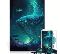 Rompecabezas Mundos Místicos Océano para Adultos 1000 Piezas Juguete Intelectual Diversión Pacífica Corte Preciso Lista de Deseos de Santa Claus (38x52cm)
