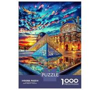 Rompecabezas Museo del Louvre 1000 Piezas para Adultos Y Familias - Puzzle DIY, Desafío Satisfactorio 38x26cm/1000pcs