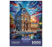 Rompecabezas Museo del Louvre 1000 Piezas para Adultos Y Familias - Puzzle DIY, Desafío Satisfactorio 52x38cm/1000pcs