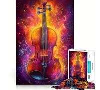 Rompecabezas Musical Violín en Llamas 1000 Piezas para Adolescentes Estimula la Mente Diversión Ajuste Espacios Entretenimiento cautivador para Interiores acogedores (38x26cm)