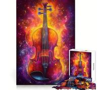 Rompecabezas Musical Violín en Llamas para Adolescentes, 1000 Piezas, estimulación cognitiva, Entretenimiento Relajante, Corte preciso, (38x52cm)