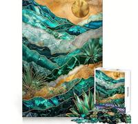 Rompecabezas Mystic Dune Kintsugi Art de 1000 Piezas para Adultos, Juguete para concentrarse y ejercitar la Mente, diversión Tranquila, Bordes Ajustados, artículo de Santa Claus (38x52cm)
