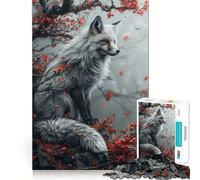 Rompecabezas Mystic Kitsune Fox para Adolescentes, 1000 Piezas, Juguete de lógica Fina, Suave, Relajante, Bordes limpios, Regalo Premium (50x75cm)