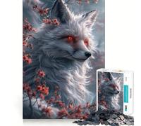 Rompecabezas Mystic Kitsune Fox para Adolescentes, 1000 Piezas, para estimular la Memoria, Relajante y Divertido, para armar, (50x75cm)