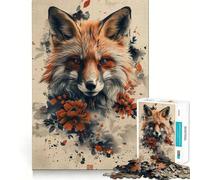 Rompecabezas Mystic Kitsune Fox para Adultos, 1000 Piezas, Juguete para ejercitar la Mente, diversión en Interiores, Corte de precisión, Regalo navideño (50x75cm)