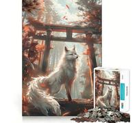 Rompecabezas Mystic Kitsune Gateway de 1000 Piezas para Adolescentes Juguete para Pensar con sabiduría, diversión y claridad Arte Coleccionable (38x52cm)