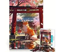 Rompecabezas Mystic Kitsune Gateway de 1000 Piezas para Adultos, Mejorar la Memoria y Disfrutar del Tiempo Libre Decoración de Pared con Corte preciso (38x52cm)