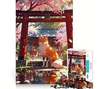 Rompecabezas Mystic Kitsune Gateway para Adolescentes, 1000 Piezas, Juguete de lógica Fina, Suave, Relajante, Bordes limpios, Regalo Premium (50x75cm)