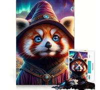 Rompecabezas Mystic Panda Wizard de 1000 Piezas para Adultos Regalo Ideal para Jugar a la Mente, divertirse en Familia o como Regalo Sorpresa de cumpleaños (50x75cm)