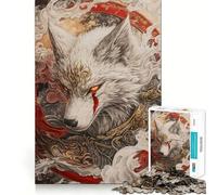 Rompecabezas Mystic White Wolf para Adolescentes, 1000 Piezas, Juguete Mental, Entretenimiento, Corte Premium, Regalo Original (38x52cm)