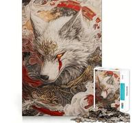 Rompecabezas Mystic White Wolf para Adolescentes, 1000 Piezas, Juguete para ejercitar la Mente, Divertido y Relajante, Arte para armar, Coleccionable (38x26cm)