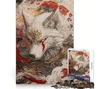 Rompecabezas Mystic White Wolf para Adolescentes, 1000 Piezas, Juguete para ejercitar la Mente, Divertido y Relajante, Arte para armar, Coleccionable (50x75cm)