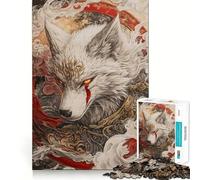 Rompecabezas Mystic White Wolf para Adolescentes, 1000 Piezas, Juguete para ejercitar la Mente, Divertido y Relajante, Arte para armar, Coleccionable (50x75cm)