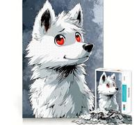 Rompecabezas Mystic Wolf Glance de 1000 Piezas para Adultos Regalo Ideal para Jugar a la Mente, divertirse en compañía Diseño Limpio Sorpresa de cumpleaños (50x75cm)