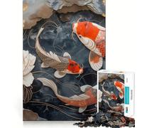 Rompecabezas Nadando en Paz para Adultos, 1000 Piezas, Juguete para ejercitar la Mente, diversión Tranquila, Corte preciso, decoración de Pared 38x52cm