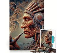 Rompecabezas Native Spirit Rhythms de 1000 Piezas para Adolescentes Mejora la Memoria, Reduce el estrés, decoración de Pared con Bordes Ajustados (38x26cm)