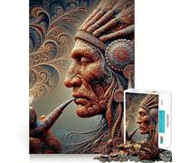 Rompecabezas Native Spirit Rhythms de 1000 Piezas para Adultos Juguete de lógica Fina, silencioso y Divertido Bordes limpios Regalo Memorable (50x75cm)