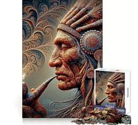 Rompecabezas Native Spirit Rhythms de 1000 Piezas para Adultos Juguete de lógica Fina, silencioso y Divertido Bordes limpios Regalo Memorable (50x75cm)