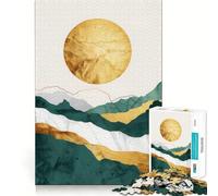 Rompecabezas Nature Gold Decor de 1000 Piezas para Adolescentes Juguete para Pensar y Aprender Fácil de Usar Corte preciso Regalo increíble (38x52cm)