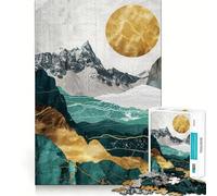 Rompecabezas Nature Gold Decor de 1000 Piezas para Adultos Juguete de lógica Fina, silencioso y Divertido Bordes limpios Regalo Memorable (50x75cm)