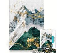Rompecabezas Nature Gold Decor de 1000 Piezas para Adultos Juguete de lógica Fina, silencioso y Divertido Bordes limpios Regalo Memorable (38x26cm)